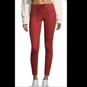 Taylor Hill by Joe’s size 28 (6) 14” waist red skinny jeans waist mid rise